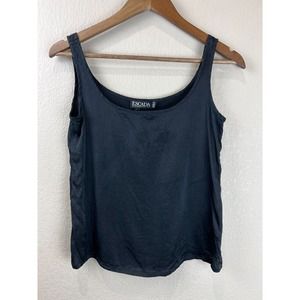 Escada Margaretha Ley Womens Camisole Top Size 38 Sleeveless Black Scoop Neck‎